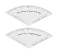 Didiseaon Strumento di Precisione per Disegnare le Sopracciglia in Pvc, Set 2 Pezzi di Righelli Stencil per Modellazione Accurata, Guida la Mappatura e Forma Sopracciglia Professionale,
