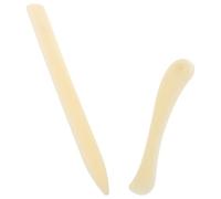 Didiseaon Strumento per Piegare la Carta in ABS 2 Pezzi Cartella per Ossa Beige per Scrapbooking e Cucito, per Lisciare e Piegare Angoli Difficili