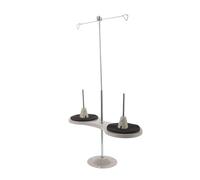 Didiseaon Supporto per Rocchetti di Filo in Metallo a Forma di Otto per Macchina da Cucire 2 Alloggiamenti, Riduce Vibrazioni, per Design di Moda e Decorazioni Casa