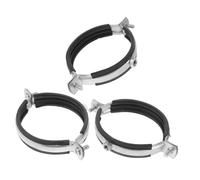 Didiseaon Supporto per Tubi 90Mm 3 Pezzi Morsetto in Acciaio al Carbonio Zincato Installazione Facile Staffa Regolabile per Tubi di Scarico