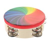 Didiseaon Tamburello Musicale Con Motivo Arcobaleno Campana Strumento Percussione Educativo Per Ragazzo Ragazza Ragazza e Adulti Portatile e Facile Da Usare