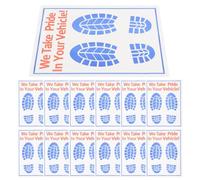 Didiseaon Tappetini di Carta per Auto 40 Fogli in Carta Kraft Bianca, Protettivi e Facili da Conservare per Interno Auto e Pavimento Veicolo