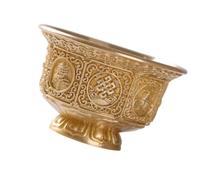Didiseaon Tazza per Offerte Buddiste in Rame Color Oro, Resistente allo Sbiadimento Design Delicato e Dettagliato per Uso Rituale e Pratica Buddhista