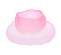 Didiseaon Tazze da Tè Vetro Rosa con Sottobicchiere Vetro Resistente Al Calore Design Classico per Tè e Kung Fu per Casa e Ufficio