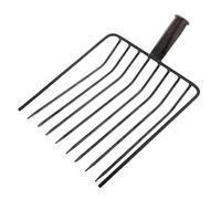 Didiseaon Testa della Forca per Letame in Acciaio Robusto, Forcone da Giardino Multifunzione Leggero per Diserbo e Allentamento del Terreno, Utensile Manuale da Giardinaggio per