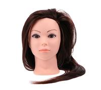 Didiseaon Testa Di Manichino Capelli Lunghi e Parrucca Intrecciata Per Esercitazioni e Formazione Nel Salone Per Tagliare Intrecciare e Acconciare Capelli