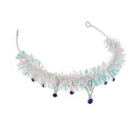 Didiseaon Tiara in Con Blu Copricapo Sposa Per Ballo Di Fine Anno Decorazioni Per Sposa Re Del Ballo Di Fine Anno Tiara Reginetta Del