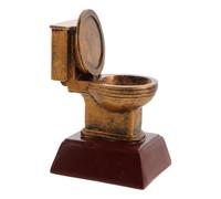 Didiseaon Toilette d'oro 6.5", Divertenti premi per L'Ultimo Posto nei | alto e divertente per il fallimento, ideale per giochi d'ufficio e scherzi alle feste, in resina, premio originale per