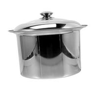 Didiseaon Vaso Da Notte in Acciaio Inossidabile Con Coperchio, Secchio Ispessito Per Urina, Per Bambini e Anziani, Contenitore Portatile Per Raccolta Urine, 1 Pezzo (22 Cm, Dritto Con Coperc