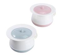 Didiseaon Vaso da Notte Ispessito con Coperchio Ermetico e Manico Antiscivolo, Secchio Portatile per Orinatoio Ragazzo Ragazza, Set 2 Pezzi per Uso Domestico e Viaggi