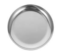 Didiseaon Vassoio decorativo in metallo tondo piccolo raffinato organizer per gioielli cosmetici e accessori superficie liscia facile da pulire decorazione minimalista per camera e bagno