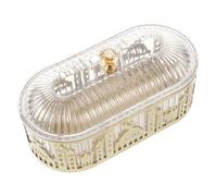 Didiseaon Vassoio in Ferro Multistrato per Snack Eid Candy Tray e Conservazione con Design Compatto per Superfici e Scrivanie Facile da Pulire e Decorativo