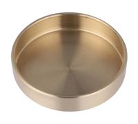 Didiseaon Vassoio Porta Gioielli in Rame Massiccio Piatto Rotondo Stile Nordico per Anelli e Snack Organizer Decorativo da Tavolo Elegante e Compatto