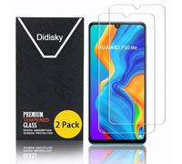 Didisky 2 Pezzi Pellicola Protettiva in Vetro Temperato per Huawei P30 Lite, HD Vetro Temperato Membrana, Durezza 9H, Anti-Graffio, Facile Installare