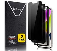 Didisky 2 Pezzi Privacy Pellicola Protettiva in Vetro Temperato per iPhone 13 Pro MAX, iPhone 14 Plus, Facile da installare, Anti-Spy, Protezione Schermo