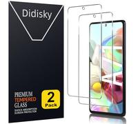 Didisky Pellicola Protettiva in Vetro Temperato per Samsung Galaxy A71, [2 Pezzi] Protezione Schermo [Tocco Morbido ] Facile da Pulire, Facile da installare, Trasparente