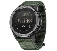 DIDITIME North Edge, orologio militare da uomo, tattico per attività all'aperto, orologi da uomo con bussola, metronomo, contapassi, leggero in fibra di carbonio, verde