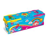 DIDO - 390460 - Tris barattoli da 220gr - giallo-rosso-azzurro - DiDò - conf. 3 pezzi - 51276 - Conf. da 1 Pz.