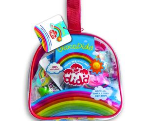 Dido' giocadido' - borsina con zip trasparente con salsicciotti didò