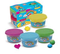 Dido' POKER barattoli di pasta per giocare 100g nei colori azzurro, giallo, verde, magenta