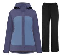 Didriksons Grit set da pioggia, donna, blu/nero