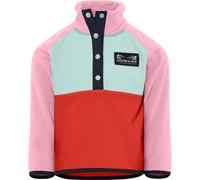 Didriksons Monte, felpa fleece, junior, rosa/azzurro/arancione 120 Light Heather Pink