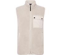 Didriksons Rasmus 2, gilet in pile, uomo, clay beige L(52) Clay Beige