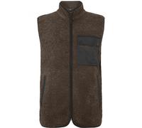 Didriksons Rasmus 2, gilet in pile, uomo, mocha XL(54) Dark Mocha