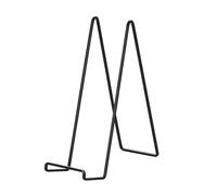 DIDUDIDU Cavalletto Espositore in Ferro - Supporto per Piatti da Esposizione 30,5 cm - Supporti da Tavolo Extra Grandi - Cavalletti Porta Piatti Decorativi | Cornici Foto | Libri - Nero - 2 Pezzi