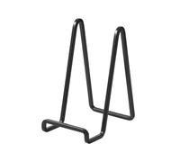 DIDUDIDU Supporto Cavalletto Espositore Porta Piatti - 6 Pollici Cavalletti per Tavolo in Ferro - Supporti da Esposizione per Piatto Decorativo | Foto | Cornice | Libri - Confezione da 4, Nero