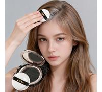 DIDUO Cipria volumizzante per coprire i capelli bianchi, correttore compatto con cuscinetto incluso - risolve il problema dell'esposizione dei capelli bianchi, ritocco temporaneo del colore senza comp