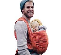 Didymos - Fascia porta bebè, modello a stampe indiane, colore: Rubino/Mandarino