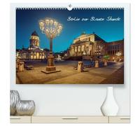Die Blaue Stunde in Berlin (hochwertiger Premium Wandkalender 2026 DIN A2 quer), Kunstdruck in Hochglanz: Zum Ende des Tages zeigt Berlin noch einmal seine wunderschöne Seite.