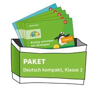 DIE BUNTE REIHE - Deutsch: Paket: Deutsch kompakt Klasse 3 (5 Hefte) (Tascabile)