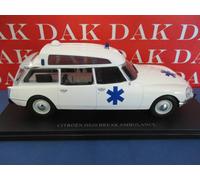 Die cast 1/24 Modellino Auto Citroen DS20 Break Ambulance Ambulanza 1974