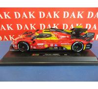 Die cast 1/24 Modellino Auto Ferrari 499P N50 24H Le Mans 2024 A.Fuoco by Burago