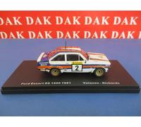 Die cast 1/43 Modellino Auto Ford Escort RS 1800 Rally 1000 Laghi 1981 Vatanen