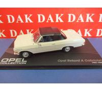 Die cast 1/43 Modellino Auto Opel Rekord A Cabrio bianca tetto nero 1963-65