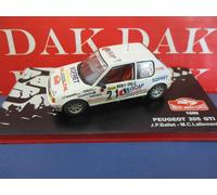 Die cast 1/43 Modellino Auto Peugeot 205 GTI Rally Monte Carlo 1988 J-P. Ballet