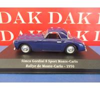Die cast 1/43 Modellino Auto Simca Gordini 8 Sport Rally Monte Carlo 1950
