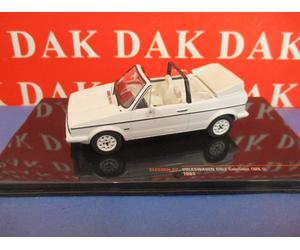 Die cast 1/43 Modellino Auto Volkswagen Golf MKI Cabriolet Bianco 1981 by Ixo