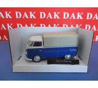 Die cast 1/43 Modellino Furgone Volkswagen T1 Pick Up Telonato Blu by Cararama