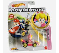 Die Cast DieCast - GRN13 - Modellino KART di CAT PEACH Principessa Vestita Da Gatto Standard Kart da SUPER MARIO KART Rosa - 1/64 5cm