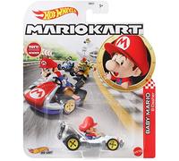Die Cast Hotwheels Mario Kart Baby Mario, B-Dasher (2020 Toty Winner)
