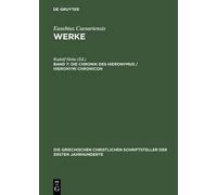 Die Chronik Des Hieronymus / Hieronymi Chronicon (Copertina rigida)