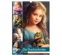 Die Drachenkinder. Eine magische Reise ins Reich der Fantasie (Wandkalender 2026 DIN A3 hoch), CALVENDO Monatskalender: Niedliche Burgfräulein und ihre liebenswerten Drachenbegleiter