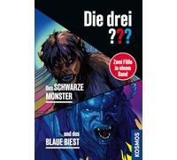 Die drei ???, Das schwarze Monster / und das blaue Biest (Doppelband): Taschenbuchausgabe