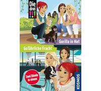 Die drei !!!, Gefährliche Fracht / Gorilla in Not (Doppelband): 2 aufregende Fälle in einem Band in der beliebten Krimi-Reihe ab 10 Jahren - spannende Detektiv-Geschichten und ideales Lesefutter.