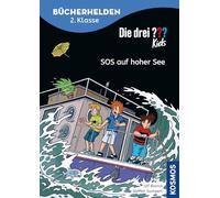 Die drei ??? Kids, Bücherhelden 2. Klasse, SOS auf hoher See: Gut lesen können - Erstlesebuch ab 7 Jahren mit Leserätseln zum Mitknobeln, spannende Detektivabenteuer mit Justus, Peter und Bob
