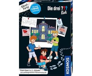 Die drei Kosmos 683443 - Set Completo per Feste di Compleanno, Festa con i Tre Punti interrogativi per Bambini e risolvi Insieme Il Caso, Set Completo per la Preparazione Senza Stress